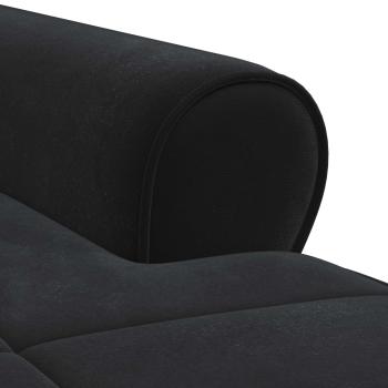 Lounge-Liege mit Kissen Schwarz 91 x 157 x 91 cm Samt
