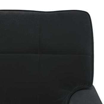 Lounge-Liege mit Kissen Schwarz 91 x 157 x 91 cm Samt