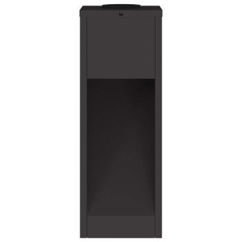 Solar LED Wegeleuchte 2 pcs Schwarz Kalt gewalzter Stahl