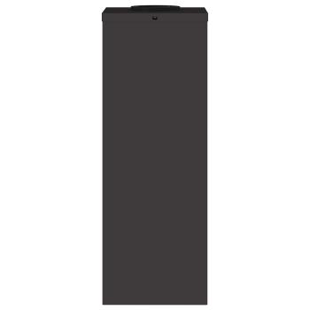 Solar LED Wegeleuchte 2 pcs Schwarz Kalt gewalzter Stahl