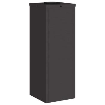 Solar LED Wegeleuchte 2 pcs Schwarz Kalt gewalzter Stahl