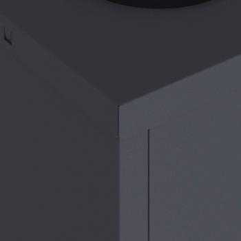 Solar LED Wegeleuchte 2 pcs Anthrazit Kalt gewalzter Stahl