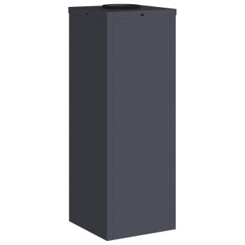 Solar LED Wegeleuchte 2 pcs Anthrazit Kalt gewalzter Stahl