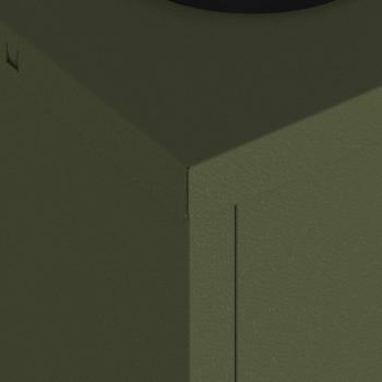 Solar LED Wegeleuchte 2 pcs Olive Grün Kalt gewalzter Stahl