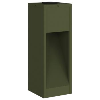 Solar LED Wegeleuchte 2 pcs Olive Grün Kalt gewalzter Stahl