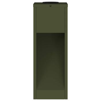 Solar LED Wegeleuchte 2 pcs Olive Grün Kalt gewalzter Stahl