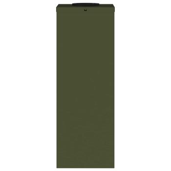 Solar LED Wegeleuchte 2 pcs Olive Grün Kalt gewalzter Stahl