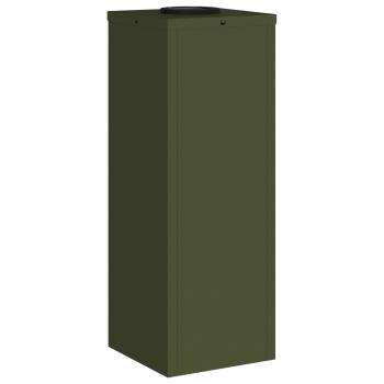 Solar LED Wegeleuchte 2 pcs Olive Grün Kalt gewalzter Stahl