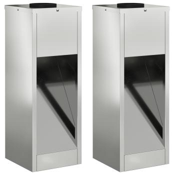 Solar LED Wegeleuchte 2 pcs Galvanisiert Galvanisiert