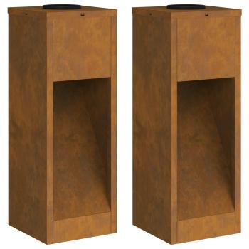 Solar LED Wegeleuchte 2 pcs Galvanisiert Galvanisiert