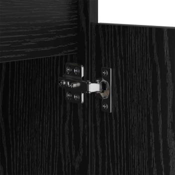 Nachttisch Schwarz Eichen-Optik 40 x 35 x 70 cm Holzwerkstoff