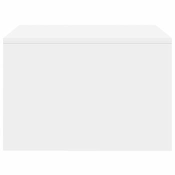 ARDEBO.de - Wandtisch Wandmontiert Weiß 60 x 45 x 30 cm Holzwerkstoff