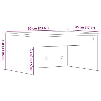 Wandtisch Sonoma-Eiche 60 x 45 x 30 cm Holzwerkstoff