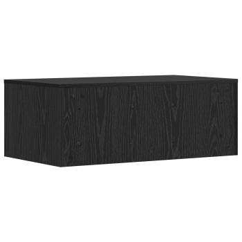 Wandtisch Schwarz Eichen-Optik 80 x 45 x 30 cm Holzwerkstoff