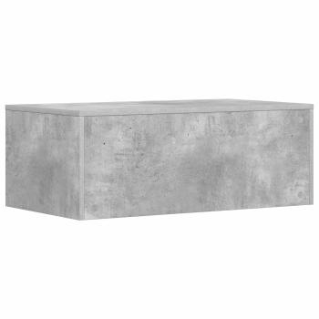 Wandtisch Wandmontiert Beton Grau 80 x 45 x 30 cm Holzwerkstoff