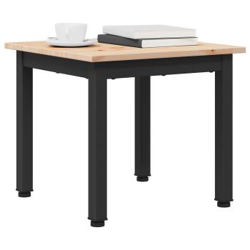 Couchtisch Natur 40 x 40 x 36 cm Massives Kiefernholz