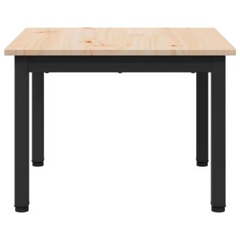 Couchtisch Natur 50 x 50 x 36 cm Massives Kiefernholz