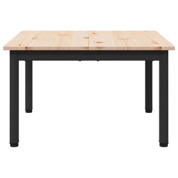 Couchtisch Natur 60 x 60 x 36 cm Massives Kiefernholz