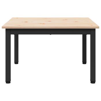 Couchtisch Natur 60 x 60 x 36 cm Massives Kiefernholz