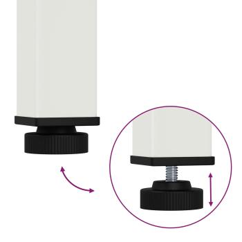 Couchtisch Weiß 60 x 50 x 36 cm Massives Kiefernholz