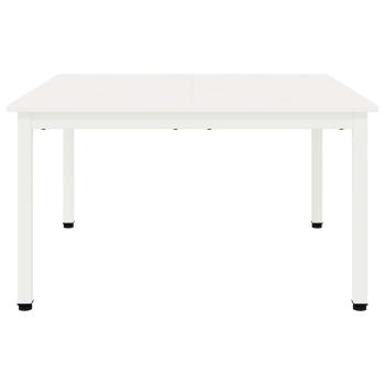 Couchtisch Weiß 80 x 80 x 45 cm Massives Kiefernholz