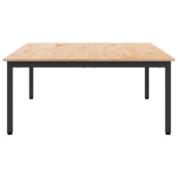 Couchtisch Natur 100 x 100 x 45 cm Massives Kiefernholz