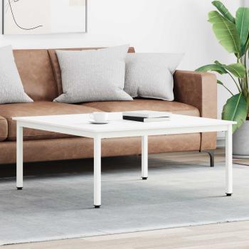 ARDEBO.de - Couchtisch Weiß 100 x 100 x 45 cm Massives Kiefernholz