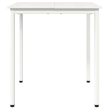 Esstisch Weiß 60 x 60 x 75 cm Massives Kiefernholz