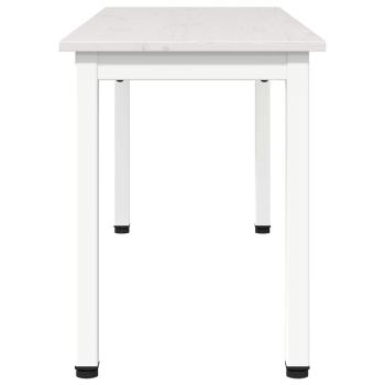 Esstisch Weiß 60 x 60 x 75 cm Massives Kiefernholz