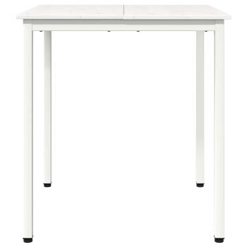 Esstisch Weiß 70 x 70 x 75 cm Massives Kiefernholz