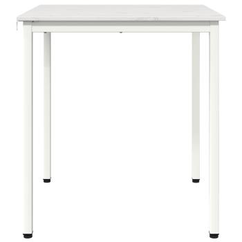 Esstisch Weiß 70 x 70 x 75 cm Massives Kiefernholz