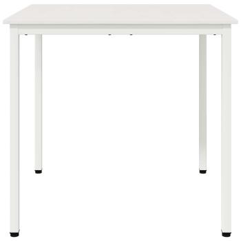 ARDEBO.de - Esstisch Weiß 80 x 80 x 75 cm Massives Kiefernholz