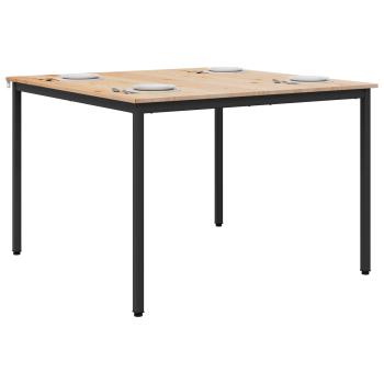 Esstisch Natur 110 x 110 x 75 cm Massives Kiefernholz