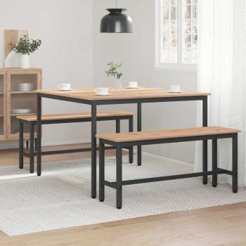 Esstisch Natur 110 x 110 x 75 cm Massives Kiefernholz