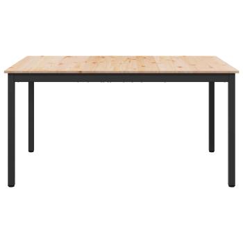 Esstisch Natur 140 x 80 x 75 cm Massives Kiefernholz