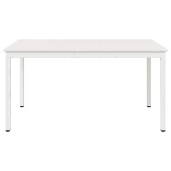 Esstisch Weiß 150 x 90 x 75 cm Massives Kiefernholz