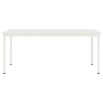 Esstisch Weiß 180 x 90 x 75 cm Massives Kiefernholz