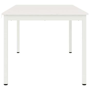 Esstisch Weiß 180 x 90 x 75 cm Massives Kiefernholz
