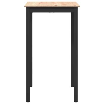 Bartisch Natur 60 x 60 x 105 cm Massives Kiefernholz