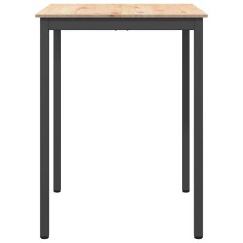 Bartisch 80 x 80 x 105 cm Massives Kiefernholz Natur