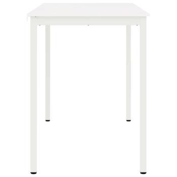 ARDEBO.de - Bartisch Weiß 110 x 55 x 105 cm Massives Kiefernholz