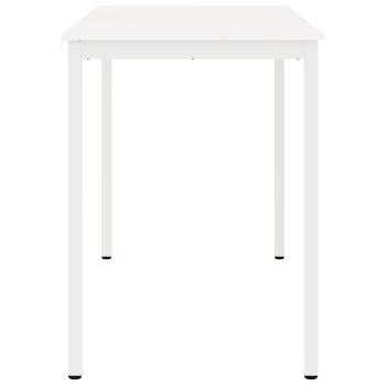 Bartisch Weiß 110 x 55 x 105 cm Massives Kiefernholz