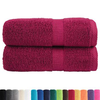 Premium-Waschtücher SOLUND 2 Stk. Bordeaux 30x30 cm 600 g/m²