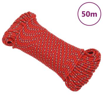 Bootsseil Rot 3 mm 50 m Polypropylen