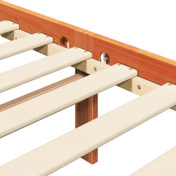 Bettrahmen 2 pcs Wachsbraun 180 x 200 cm Massives Kiefernholz