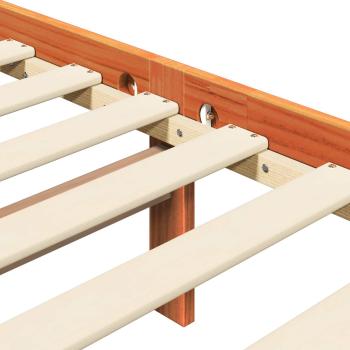 Bettrahmen 2 pcs Wachsbraun 180 x 200 cm Massives Kiefernholz