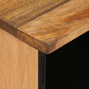 TV-Schränk mit Regal Braun 80 x 33,5 x 46 cm Massivholz Mango