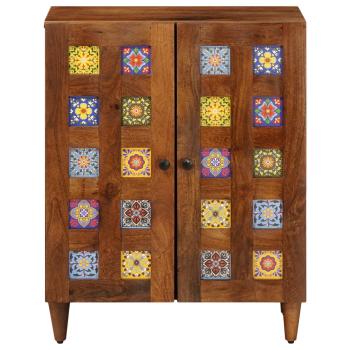 Sideboard Walnuss 60 x 33,5 x 75 cm Massivholz Mango