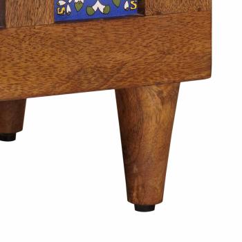 Nachttisch Braun 50 x 33 x 60 cm Massivholz Mango