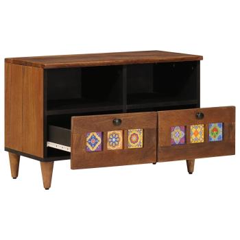 Couchtisch Braun 80 x 54 x 40 cm Massivholz Mango